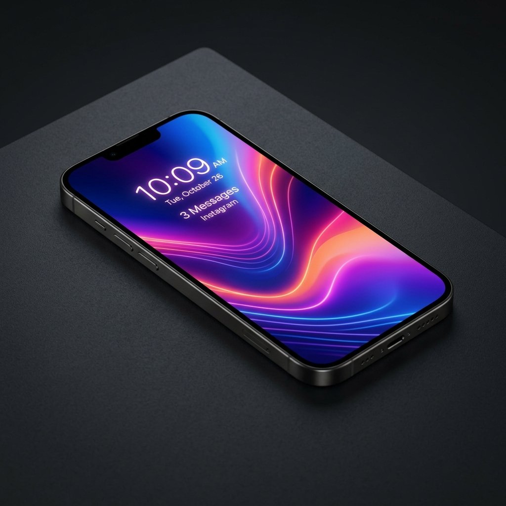 Lagad iPhone skärm efter reparation hos Fancy Phone Linköping