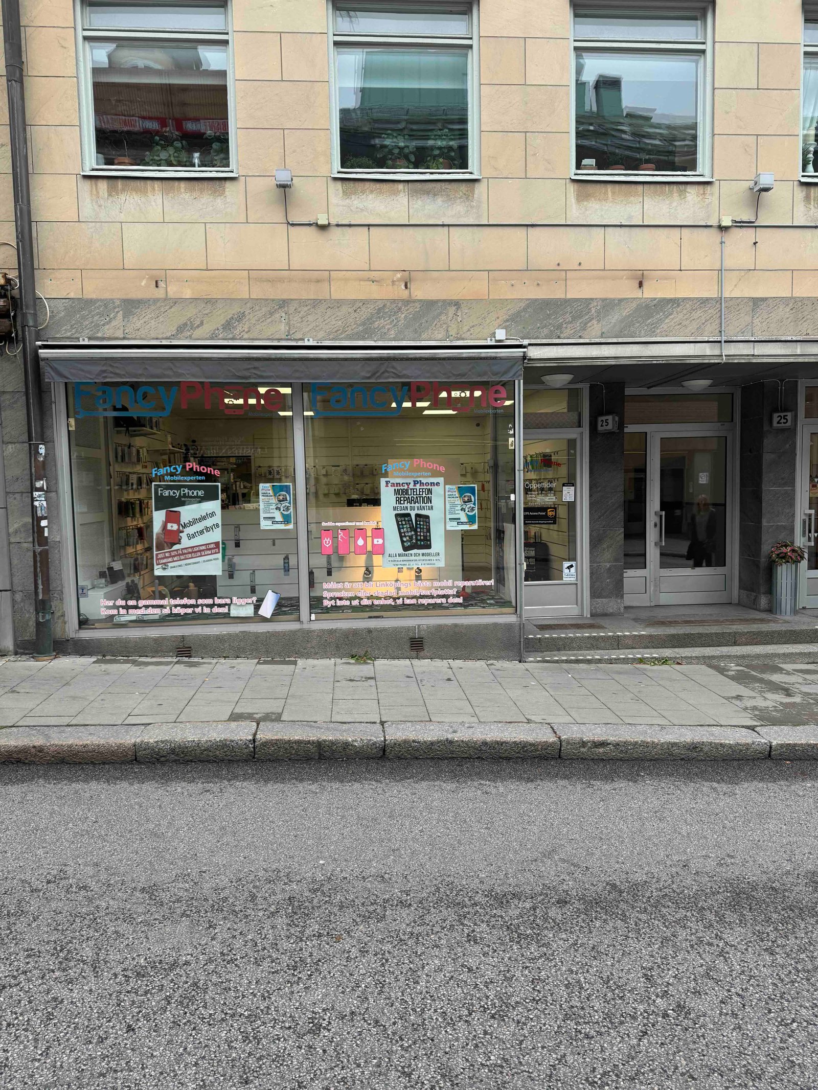 Butikens utsida